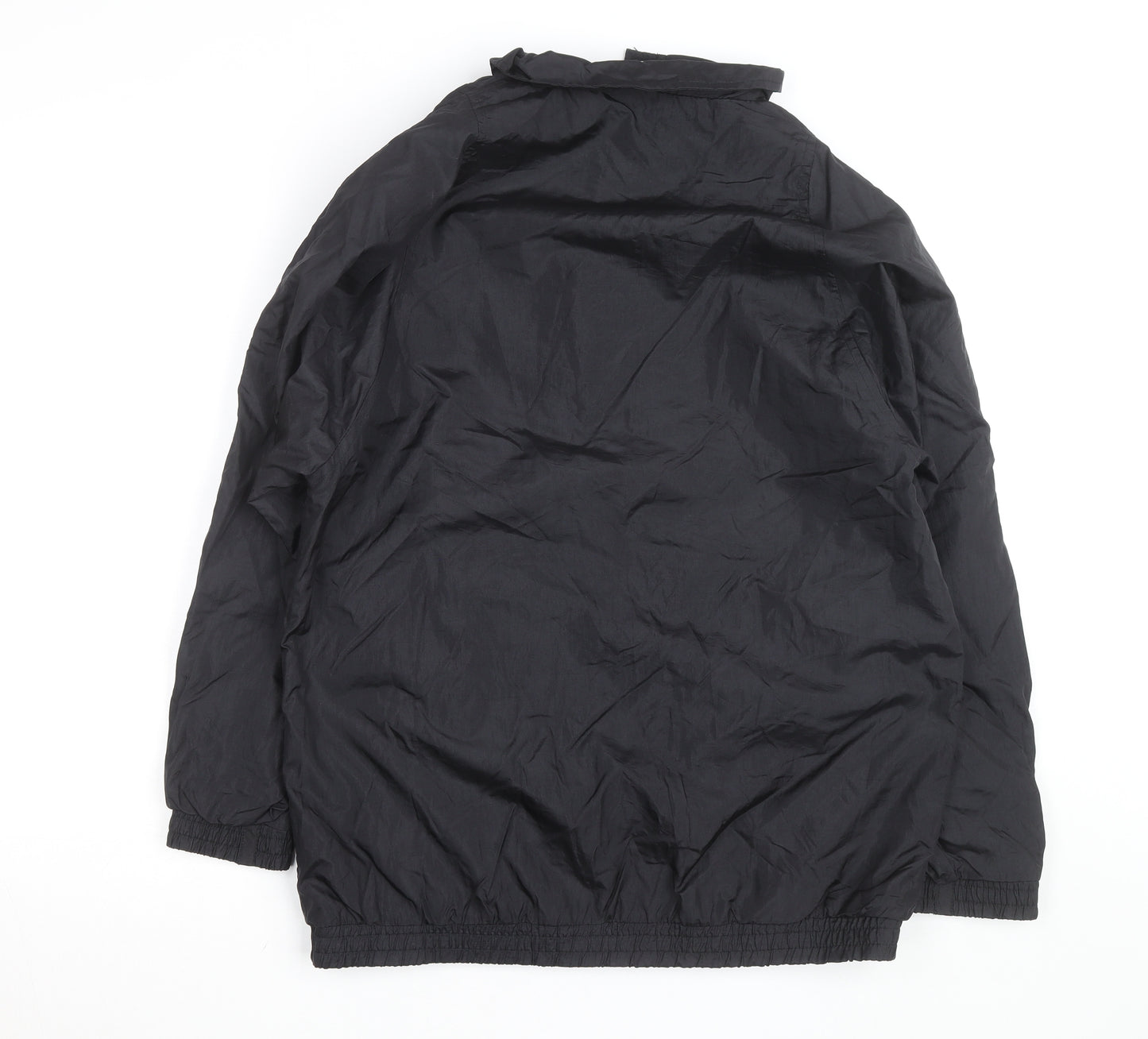 Tudor Court Men's Black Nylon Mid-Length Jacket Size M
