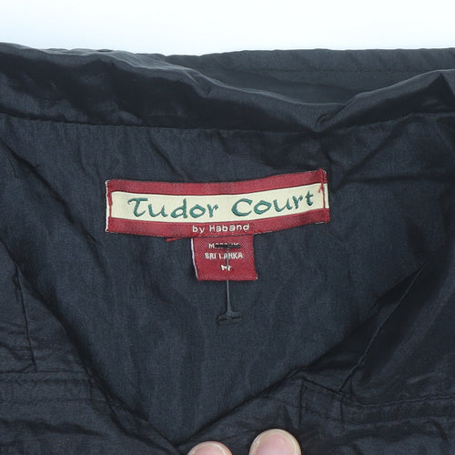Tudor Court Men's Black Nylon Mid-Length Jacket Size M