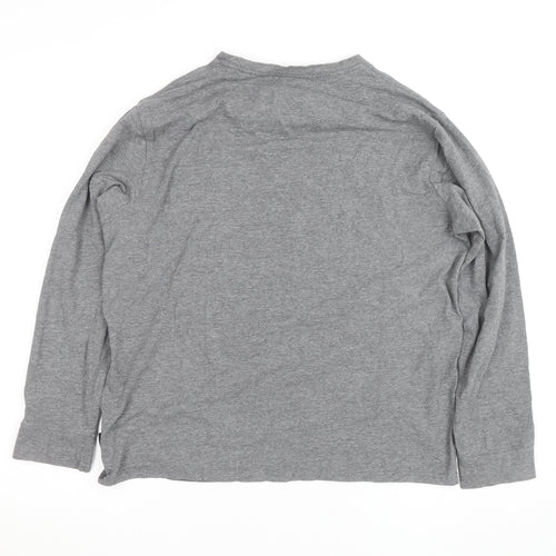 Lee Men’s Grey Long Sleeve Crew Neck Jersey Top Size L