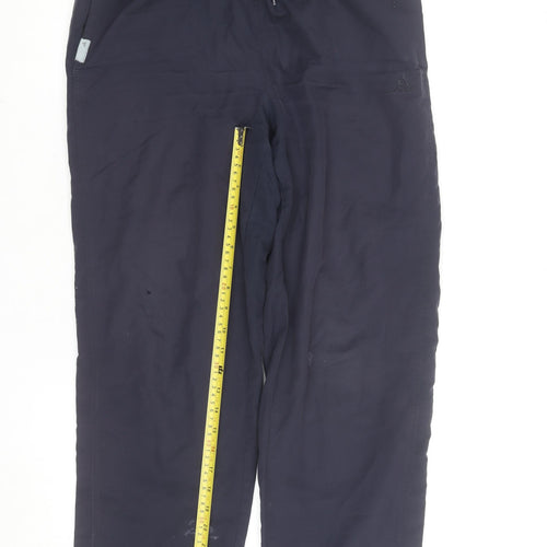 Adidas Men's Blue Track Pants M Regular Fit Activewear Trousers