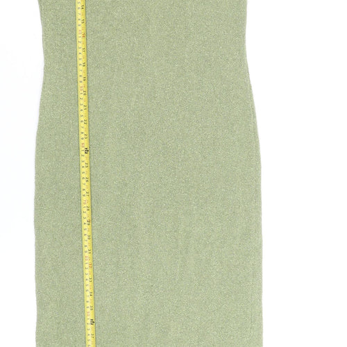 ASOS DESIGN Women’s Green Sleeveless Knit Bodycon Midi Dress Size 8-10