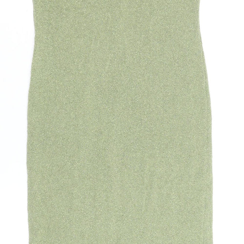 ASOS DESIGN Women’s Green Sleeveless Knit Bodycon Midi Dress Size 8-10