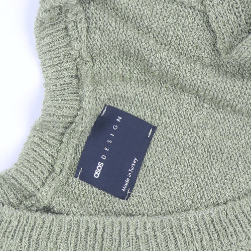 ASOS DESIGN Women’s Green Sleeveless Knit Bodycon Midi Dress Size 8-10