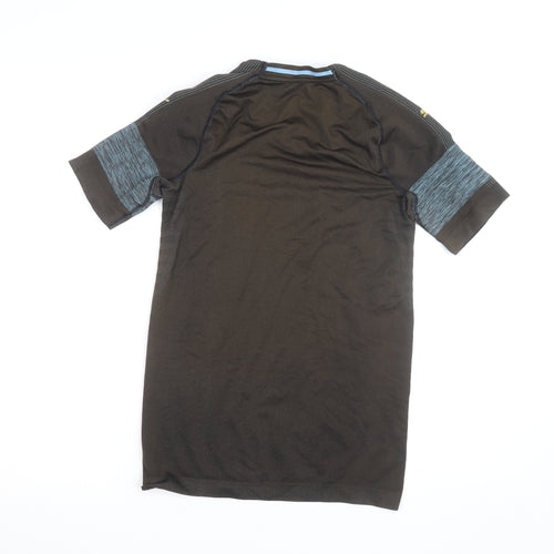 Puma Men’s Black Football Jersey Shirt S Athletic Fit V-Neck
