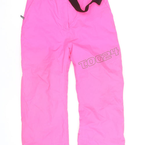 TOG24 Teens Pink Snow Pants Waterproof Insulated Ski Trousers Size 13
