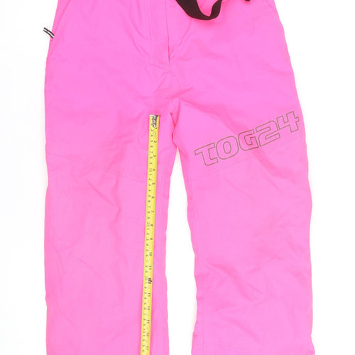 TOG24 Teens Pink Snow Pants Waterproof Insulated Ski Trousers Size 13