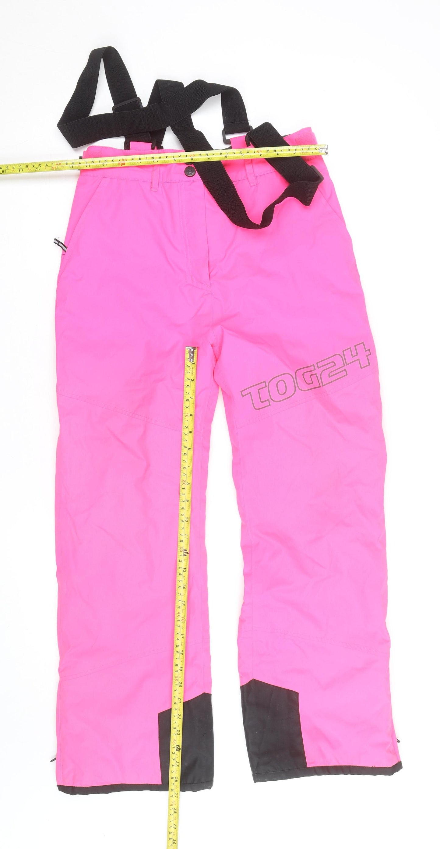 TOG24 Teens Pink Snow Pants Waterproof Insulated Ski Trousers Size 13
