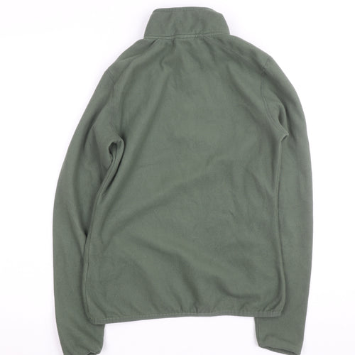 The North Face Womens Green Fleece 1/4 Zip Active Jacket Size S