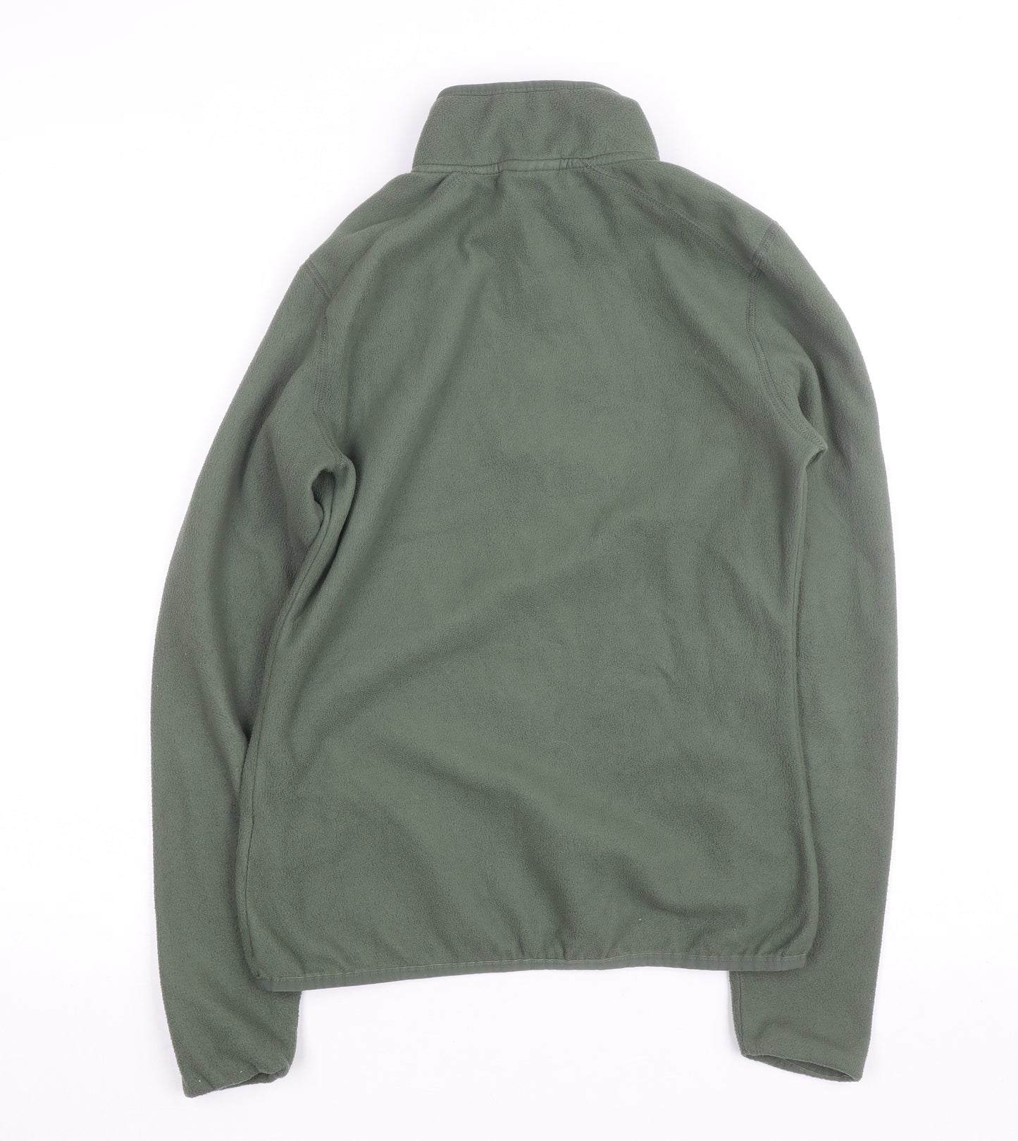 The North Face Womens Green Fleece 1/4 Zip Active Jacket Size S