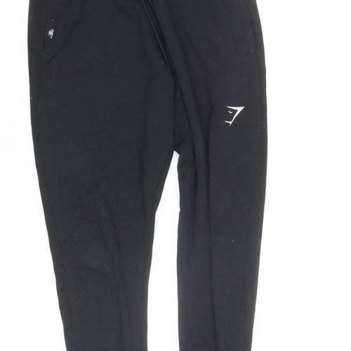 Gymshark Men’s Black Slim Fit Jogger Trousers Size S Activewear