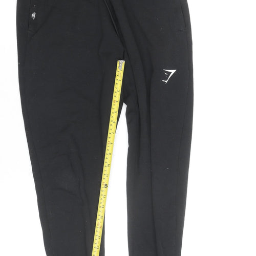 Gymshark Men’s Black Slim Fit Jogger Trousers Size S Activewear