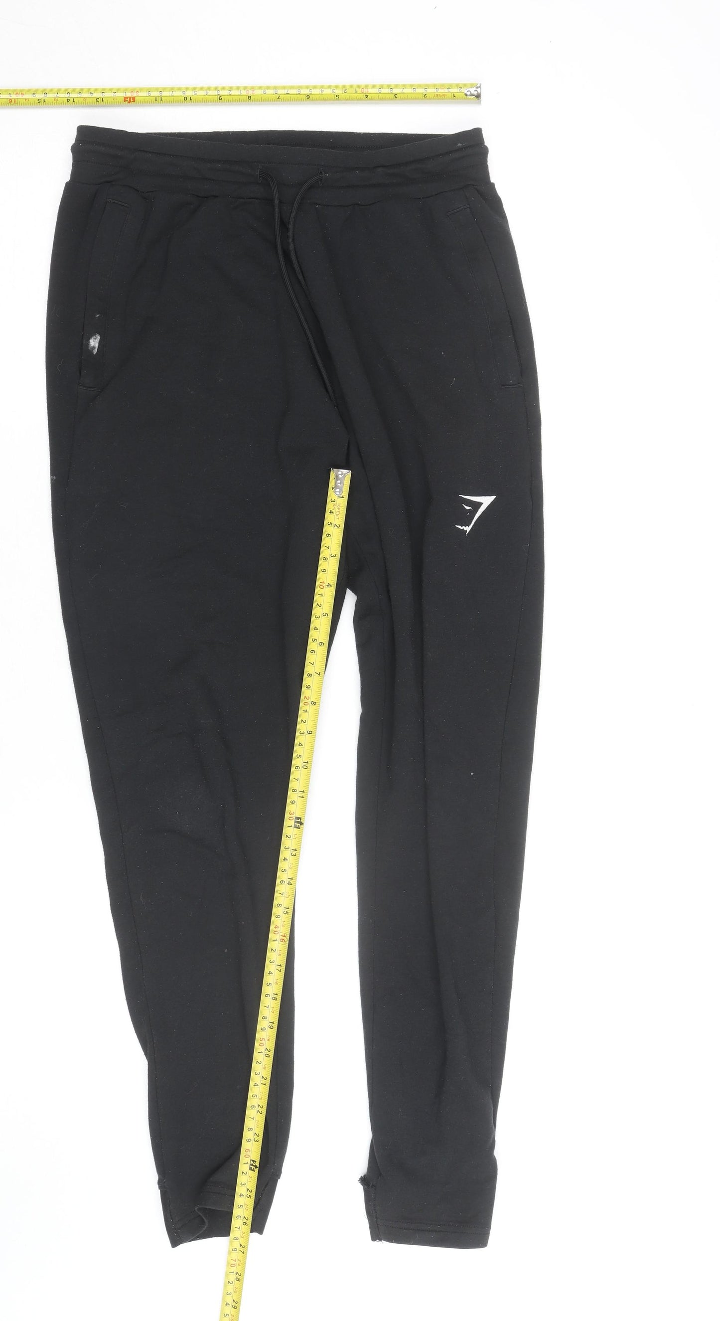 Gymshark Men’s Black Slim Fit Jogger Trousers Size S Activewear