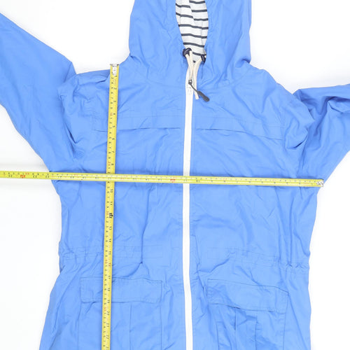 Peter Storm Men Blue L Waterproof Hooded Rain Coat Jacket Lined