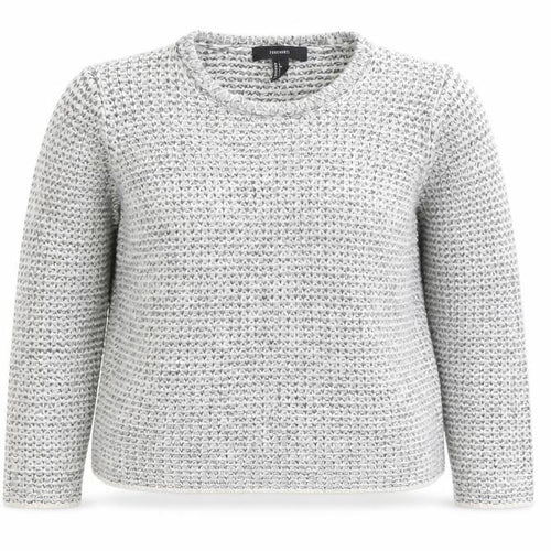 Forever 21 Women’s Grey Chunky-Knit Acrylic Jumper Size L