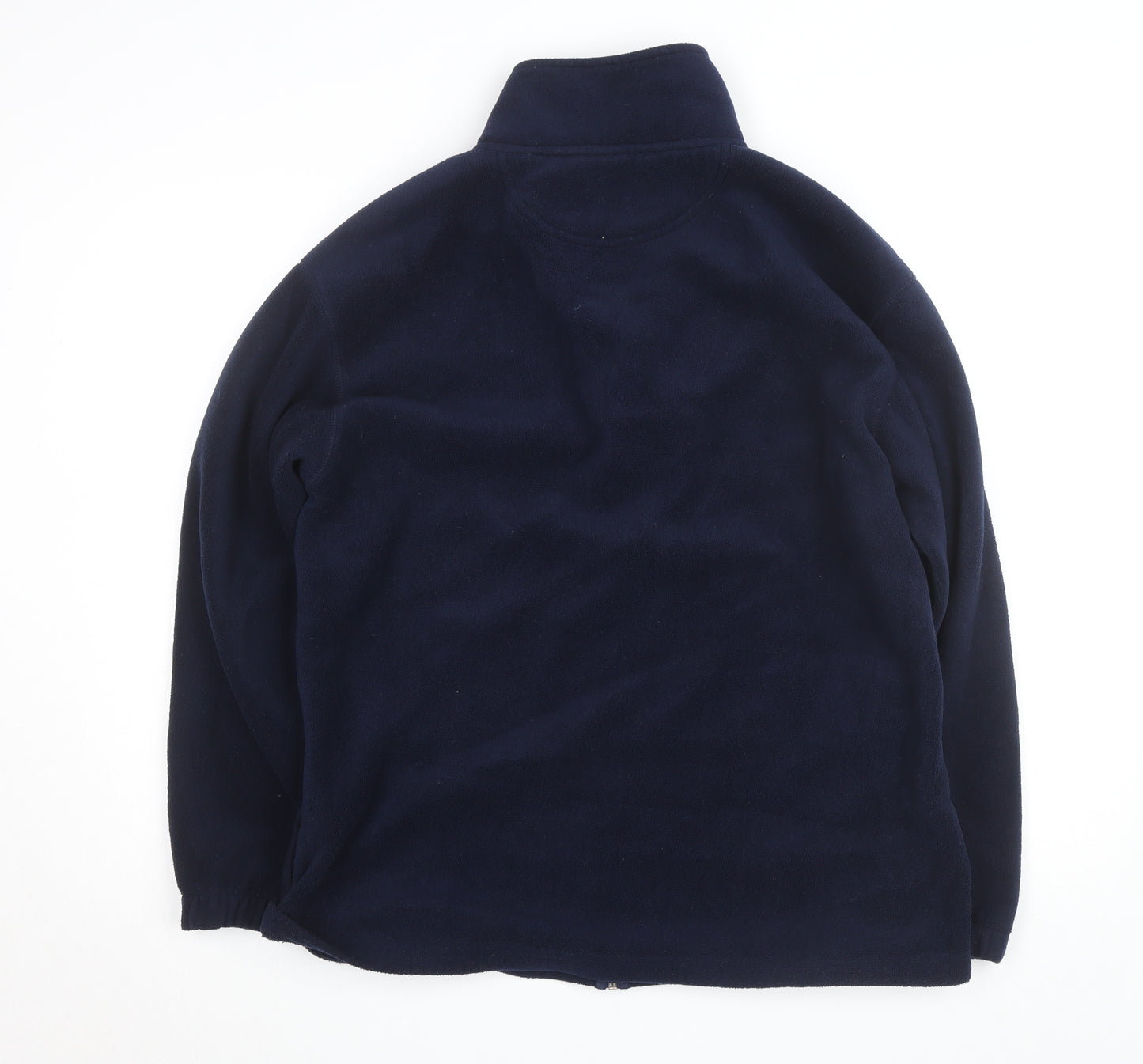 Jeff & Co Essentials Men's Blue Fleece Full Zip Jacket L