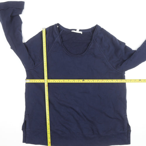 Marks and Spencer Per Una Women's Blue M 3/4 Sleeve Pullover Jumper