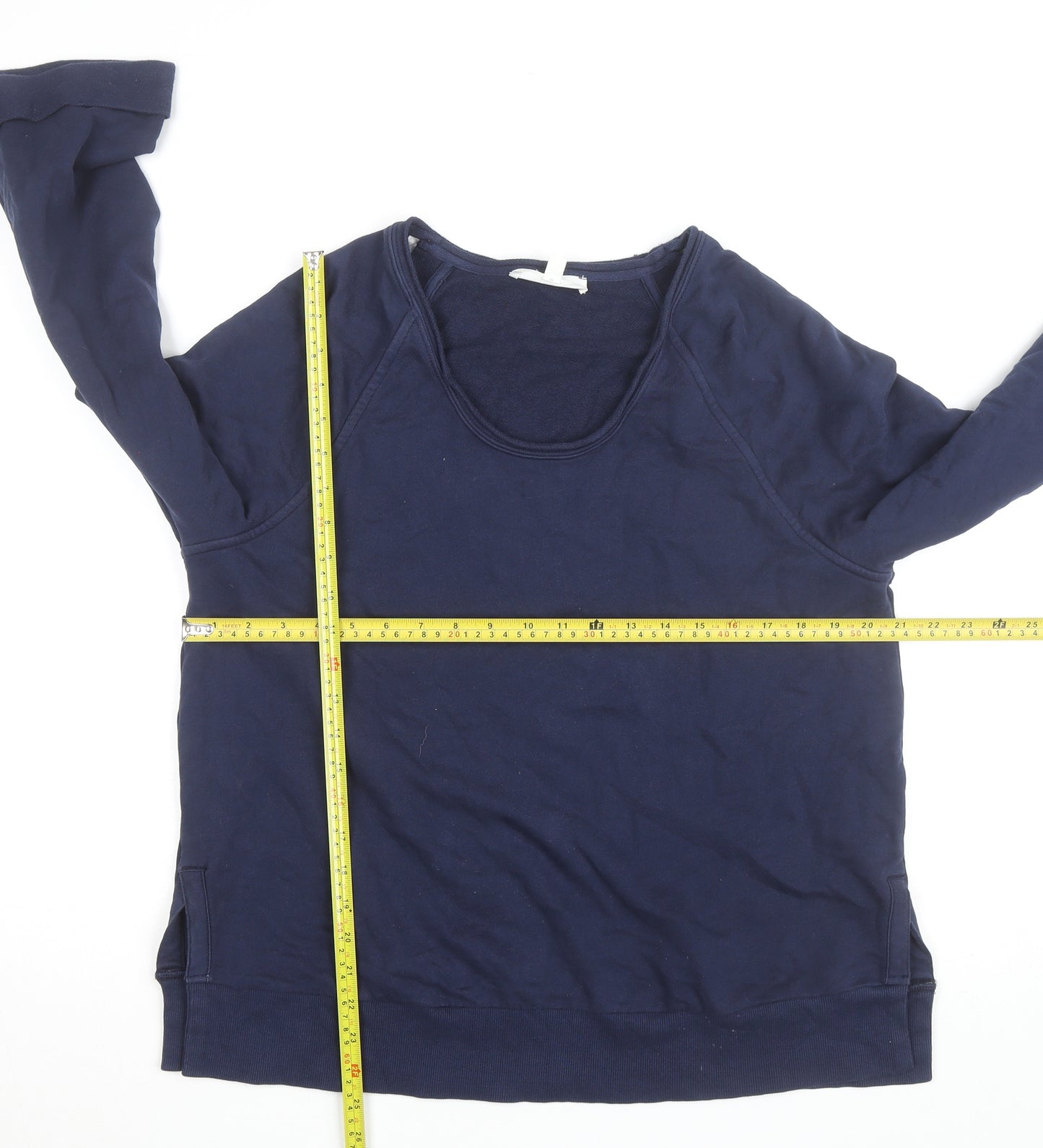Marks and Spencer Per Una Women's Blue M 3/4 Sleeve Pullover Jumper