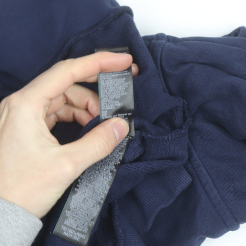 Marks and Spencer Per Una Women's Blue M 3/4 Sleeve Pullover Jumper