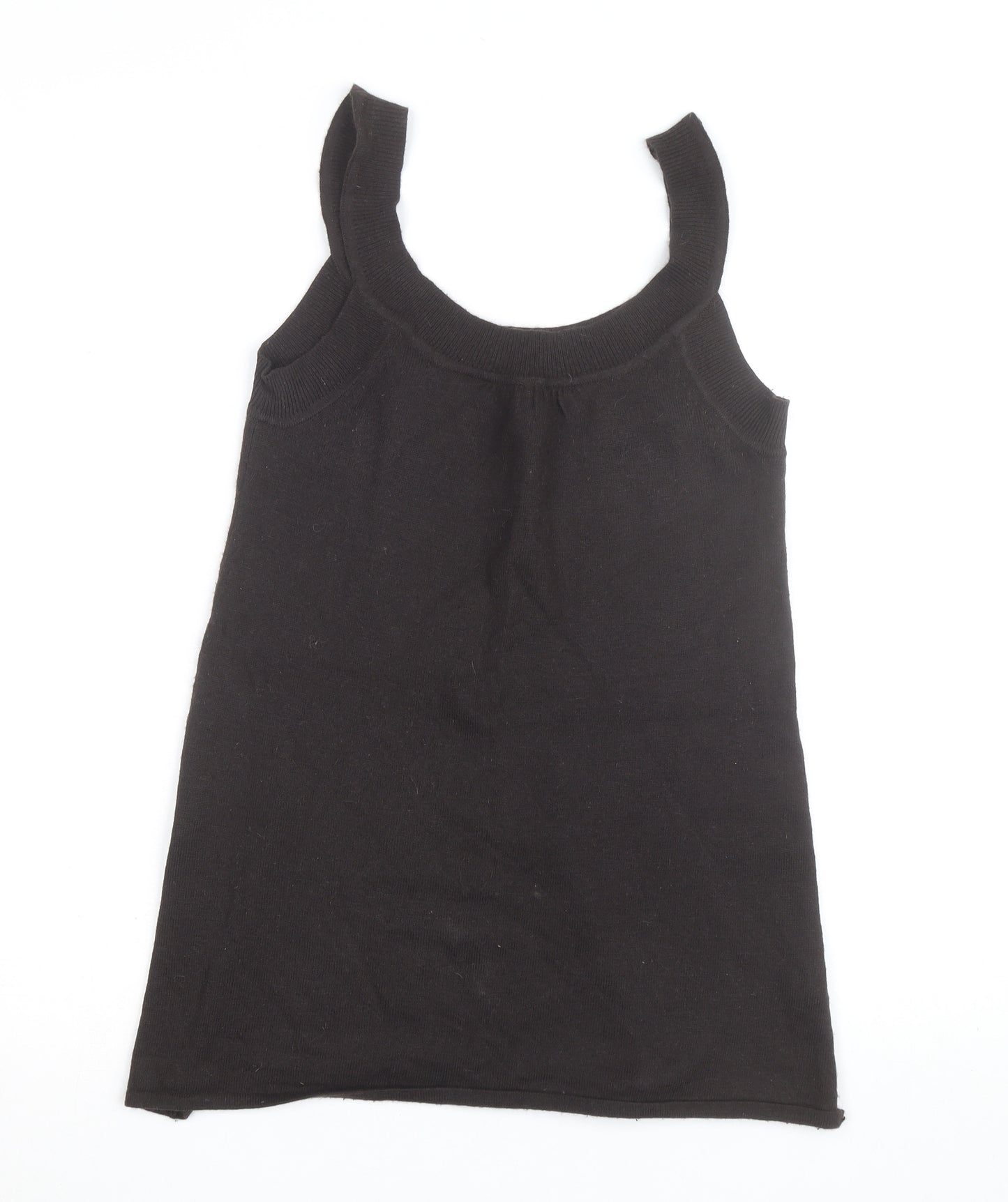 Jeffrey Rogers Women's Black Knit Angora Tank Top Size 14