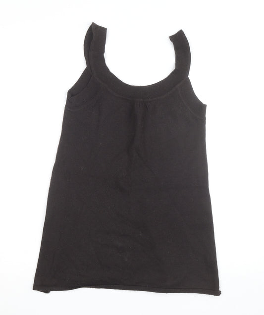 Jeffrey Rogers Women's Black Knit Angora Tank Top Size 14