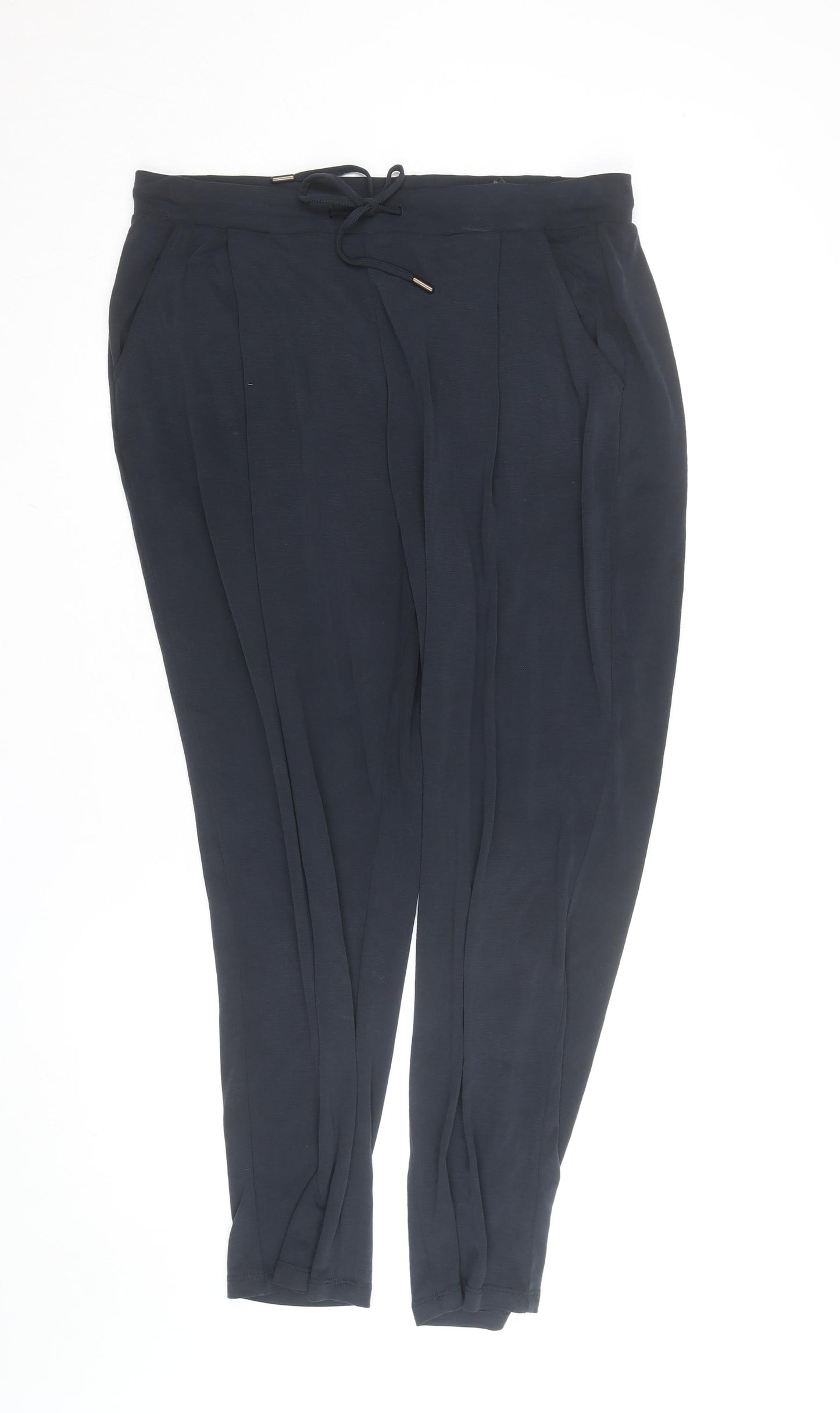 Marks and Spencer Per Una Women’s Black Jersey Tapered Trousers Size 14