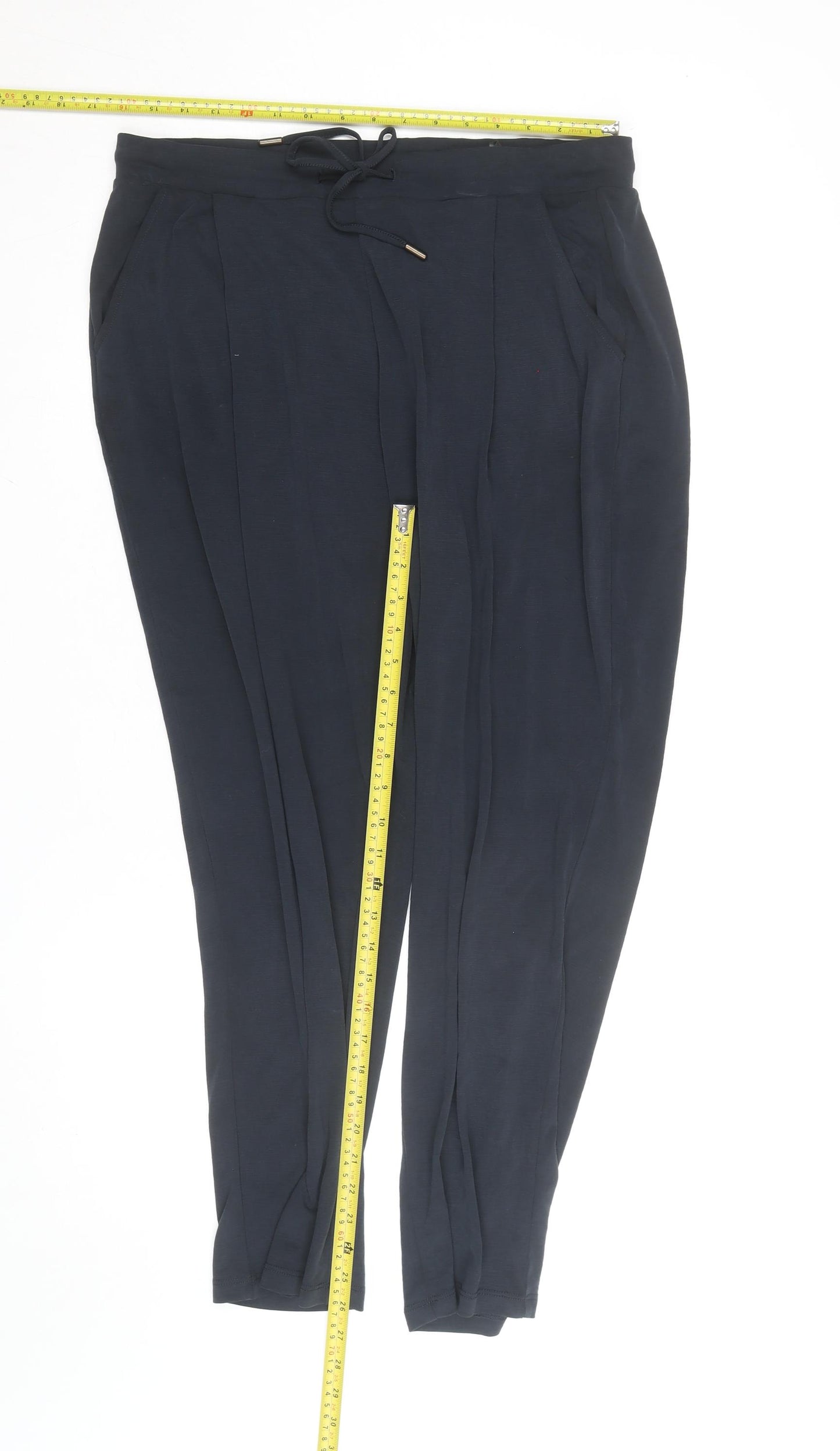 Marks and Spencer Per Una Women’s Black Jersey Tapered Trousers Size 14