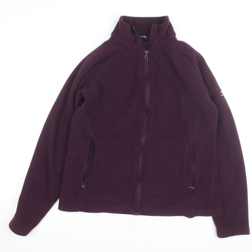 Berghaus Women's Purple Fleece Full Zip Jacket UK 12 Outdoor Hiking