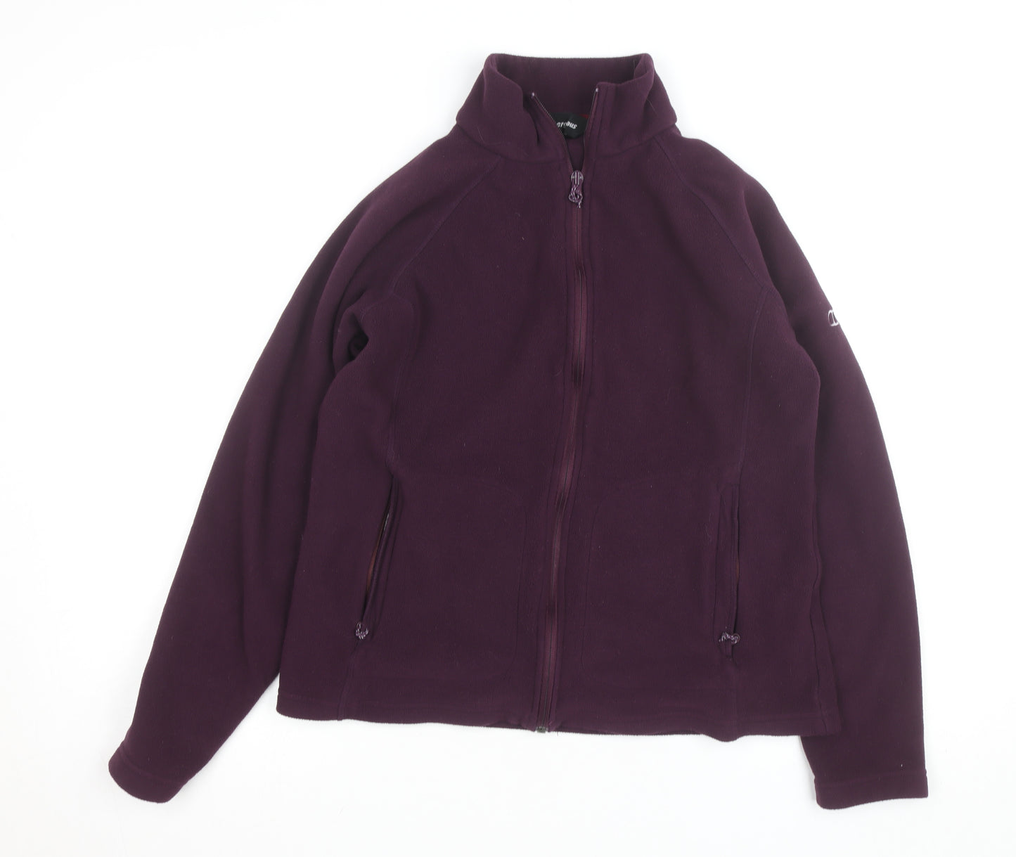 Berghaus Women's Purple Fleece Full Zip Jacket UK 12 Outdoor Hiking
