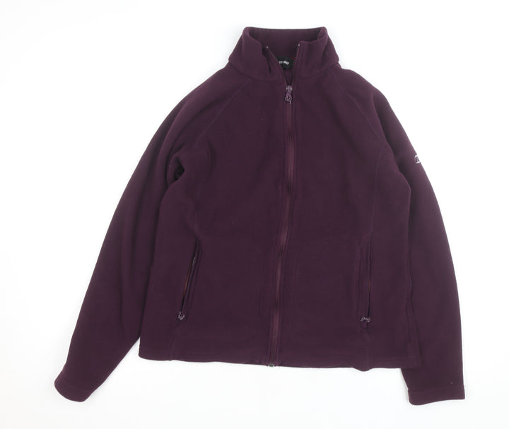 Berghaus Women's Purple Fleece Full Zip Jacket UK 12 Outdoor Hiking