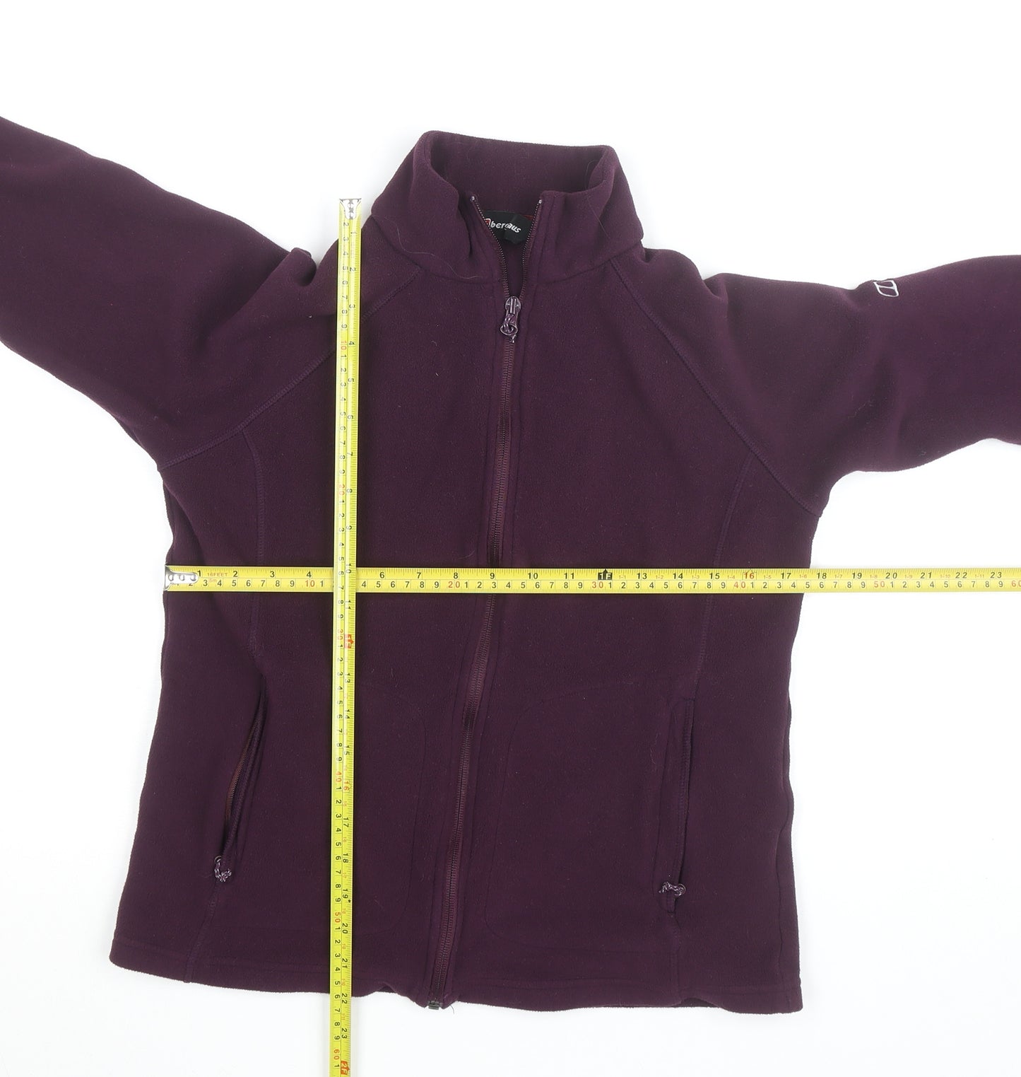 Berghaus Women's Purple Fleece Full Zip Jacket UK 12 Outdoor Hiking