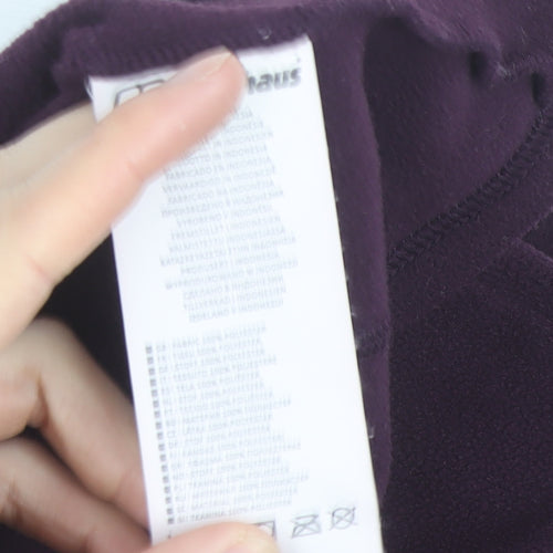Berghaus Women's Purple Fleece Full Zip Jacket UK 12 Outdoor Hiking