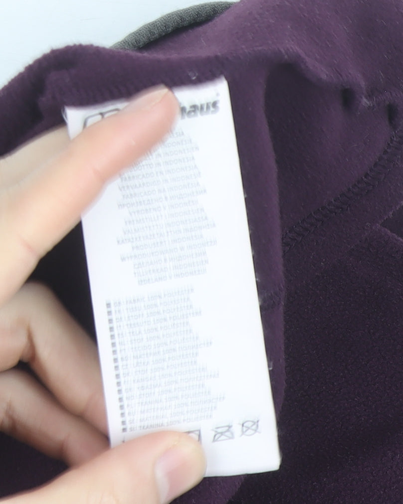 Berghaus Women's Purple Fleece Full Zip Jacket UK 12 Outdoor Hiking