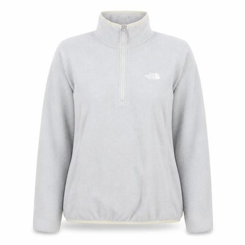 The North Face Women Grey Fleece 1/4 Zip Activewear Jacket M
