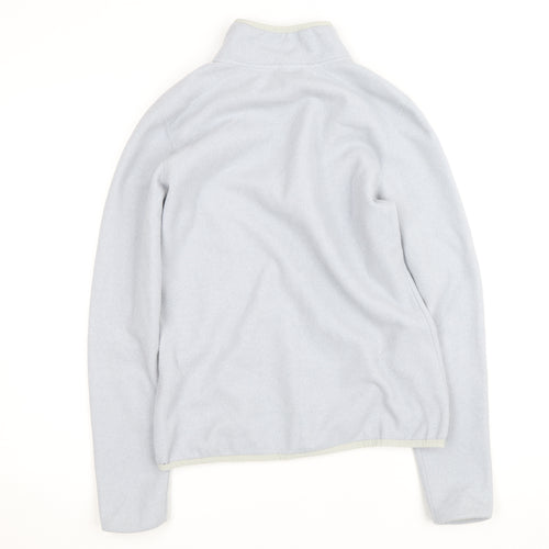 The North Face Women Grey Fleece 1/4 Zip Activewear Jacket M