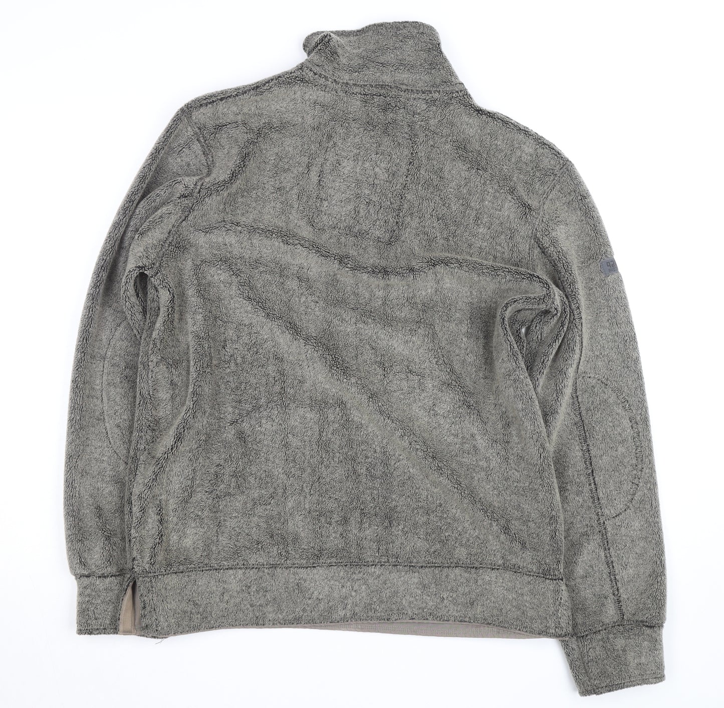 Next Men's Grey Fleece 1/4 Zip Active Jacket Size M Regular Fit