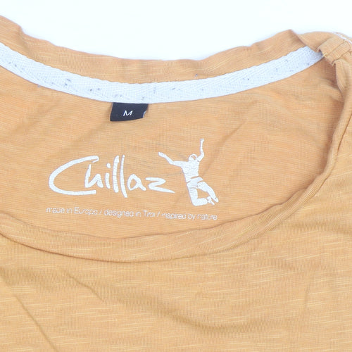 Chillaz Men's Yellow Climb Graphic Short Sleeve Cotton T-Shirt M