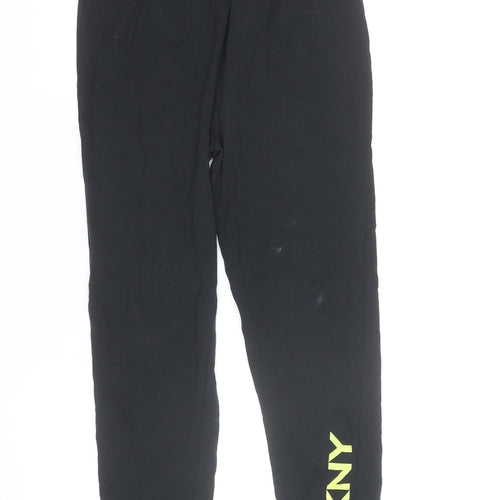 DKNY Teens Black Jogger Sweatpants Size 12 Cotton Blend