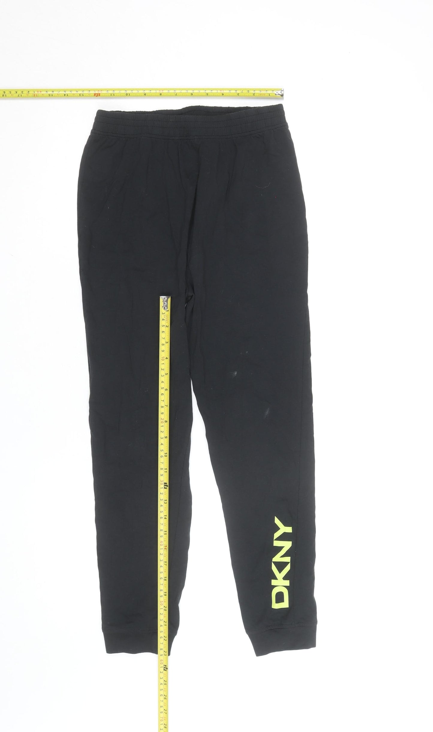 DKNY Teens Black Jogger Sweatpants Size 12 Cotton Blend