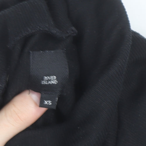River Island Women’s Black Roll Neck Slim Fit Jumper XS