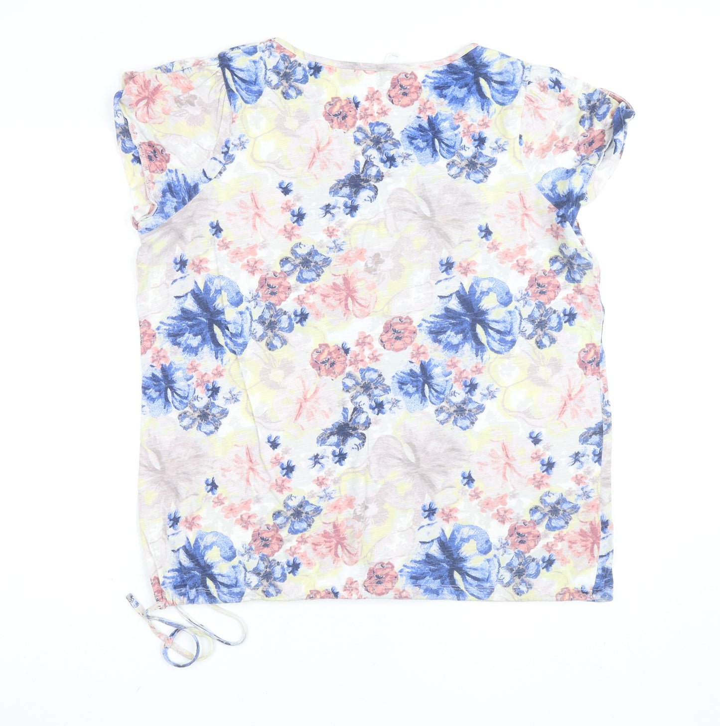 Next Women's Multicoloured Floral Cotton Short Sleeve T-Shirt Size 18
