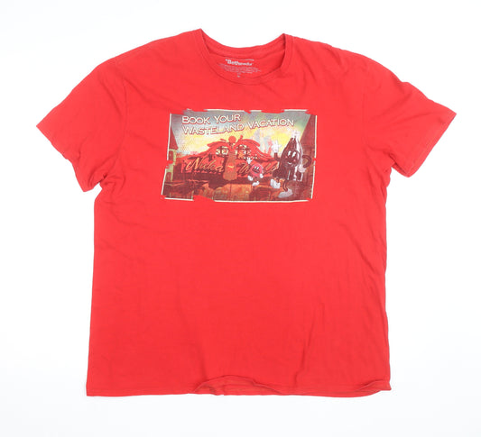 Bethesda Men’s Red Fallout Nuka World Graphic T-Shirt XL