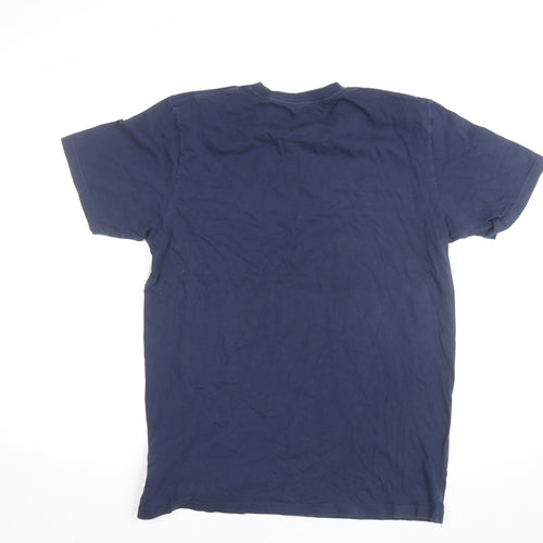 Carhartt Men's Blue Logo Short Sleeve Crew Neck T-Shirt Size M