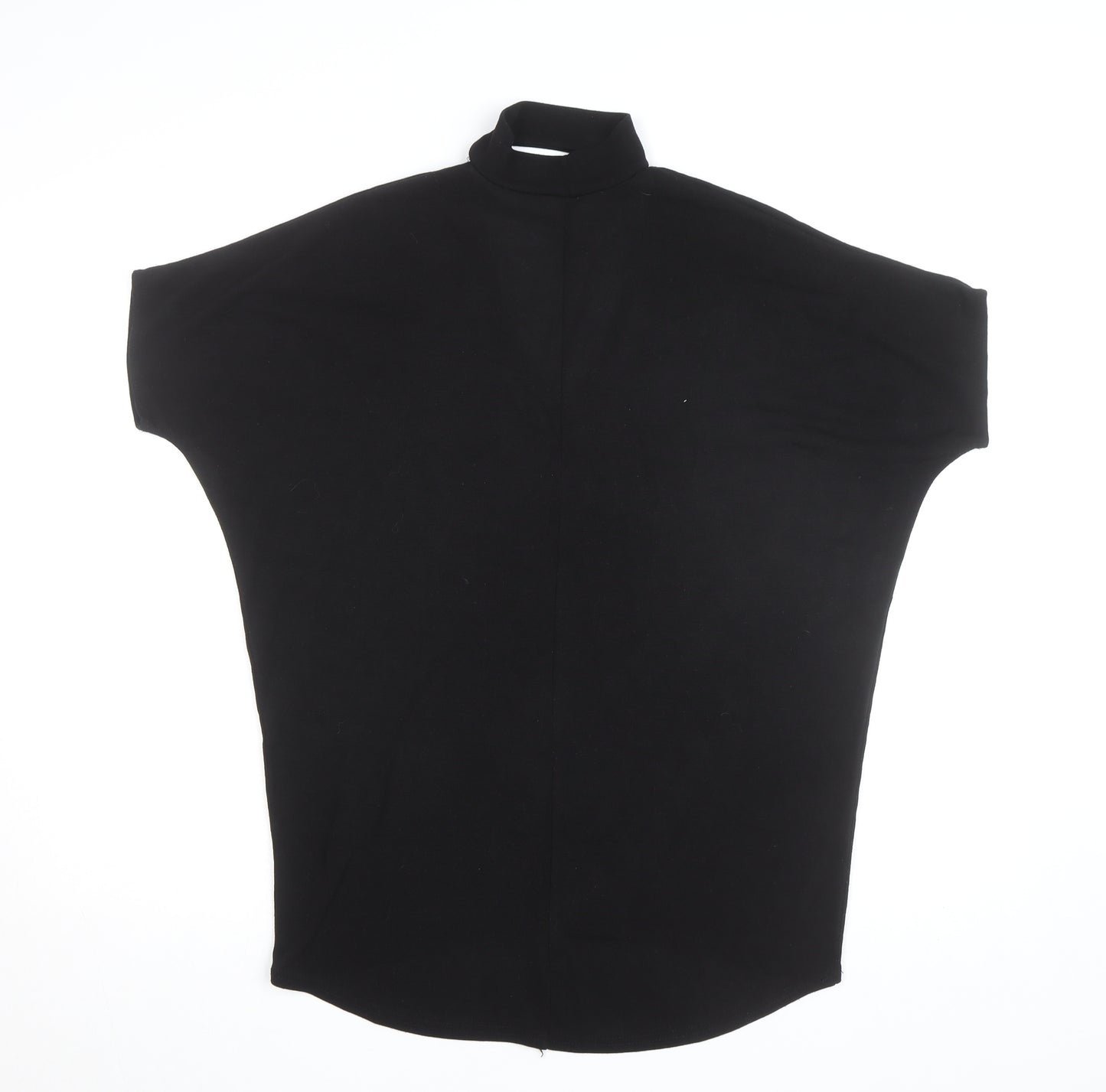 Select Women’s Black High Neck Short Sleeve Jersey Top Size 10