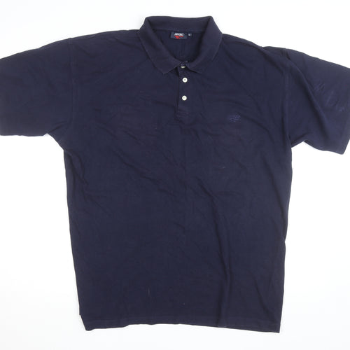 Hi-Tec Men’s Navy Blue Cotton Short Sleeve Polo Shirt XL
