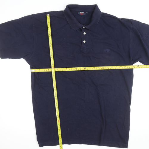 Hi-Tec Men’s Navy Blue Cotton Short Sleeve Polo Shirt XL