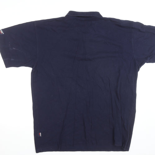 Hi-Tec Men’s Navy Blue Cotton Short Sleeve Polo Shirt XL