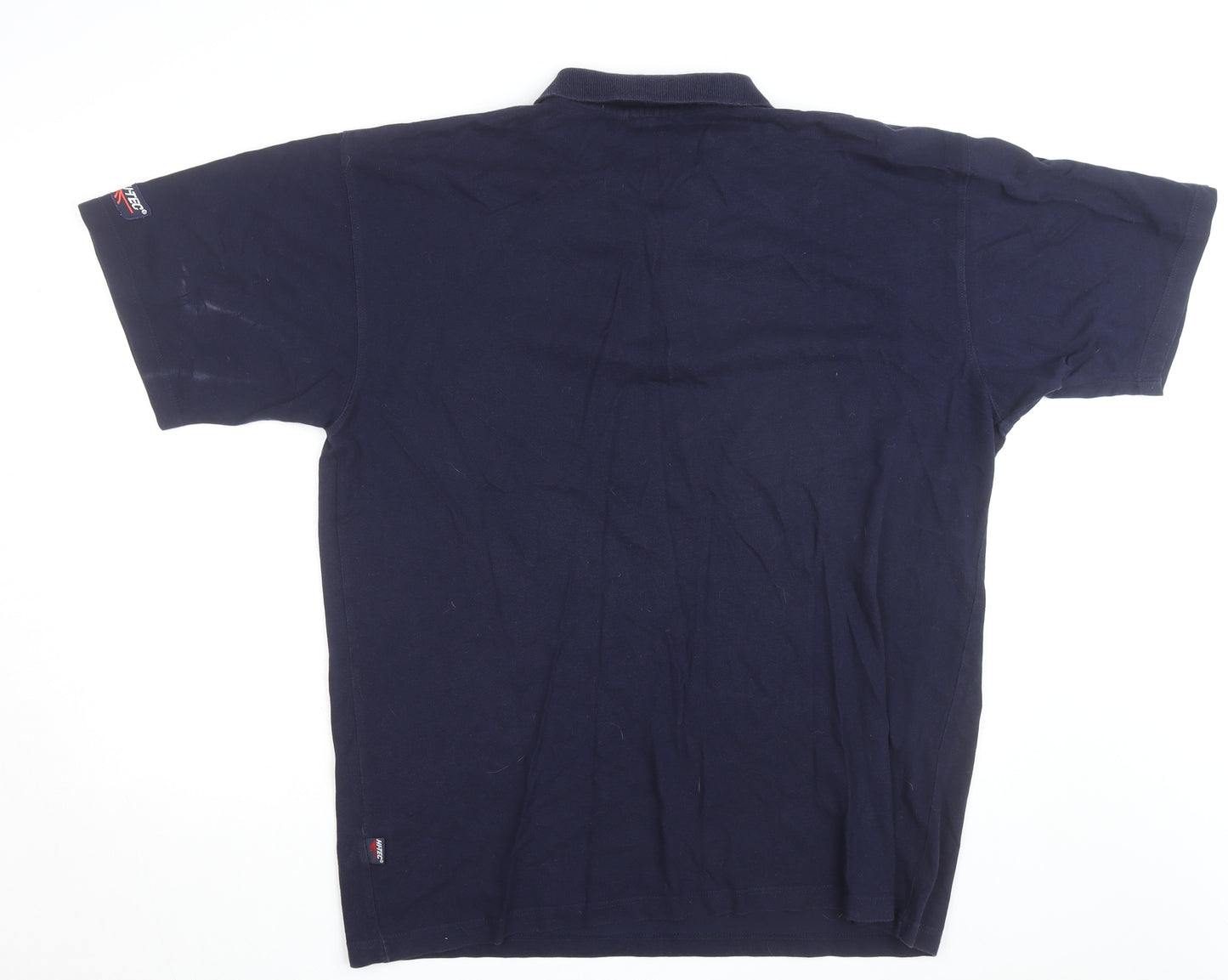 Hi-Tec Men’s Navy Blue Cotton Short Sleeve Polo Shirt XL