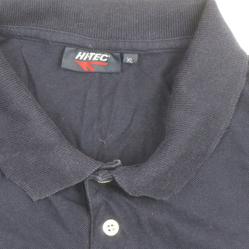 Hi-Tec Men’s Navy Blue Cotton Short Sleeve Polo Shirt XL