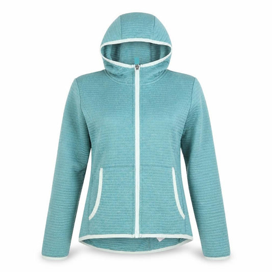 McKINLEY Womens Blue Hooded Full Zip Dryplus Active Jacket Size 10