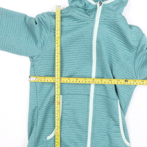 McKINLEY Womens Blue Hooded Full Zip Dryplus Active Jacket Size 10